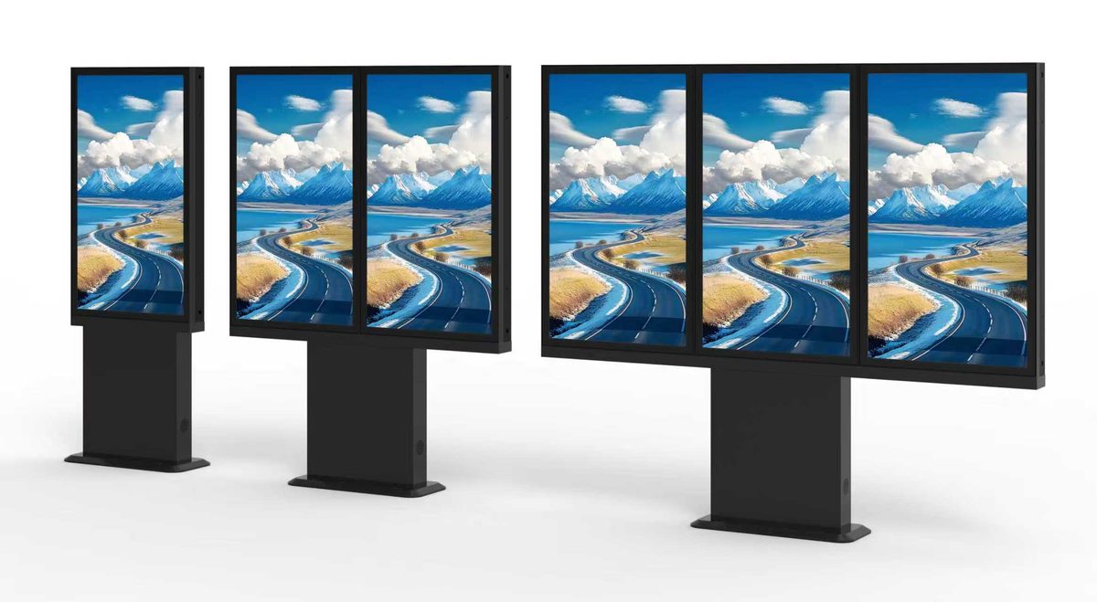 OB series flexible installation: single, dual and triple screen configurations