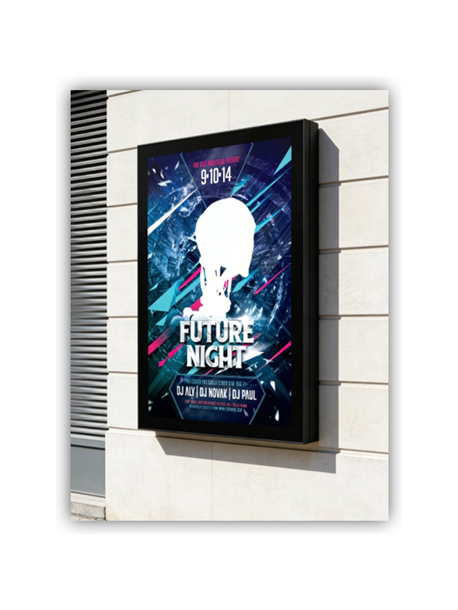 OB series wall-mounted outdoor LCD display