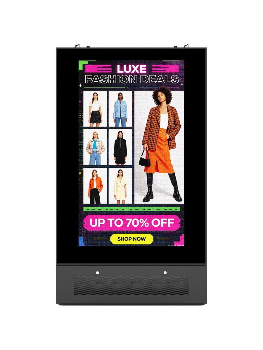 StreetMaster display showing content during the day