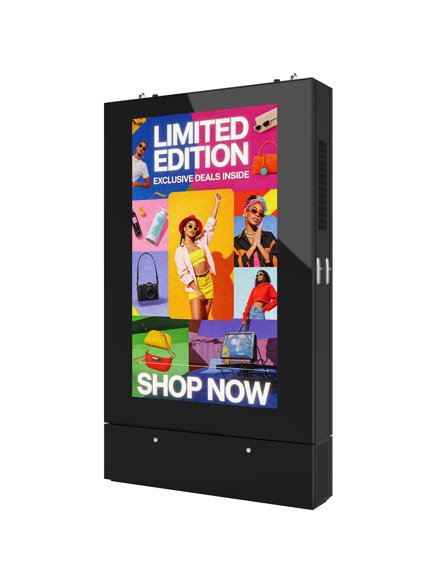 StreetMaster front three-quarter view showing a retail campaign